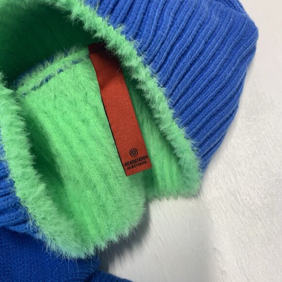 Soft Green Blue Standby Sweater ACREDITO QUE O SANGE Size M - Picture 8 of 13